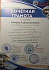 За подготовку локального этапа призера по направлению: конкурс рисунка